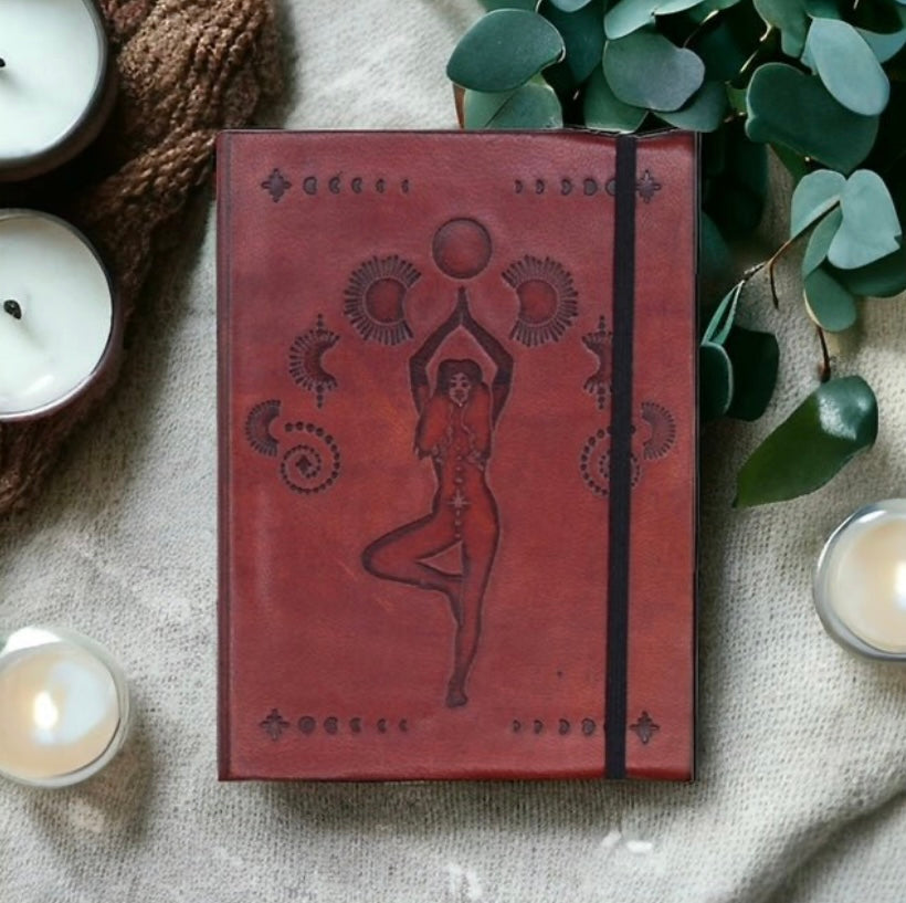 Cosmic Goddess Leather Journal