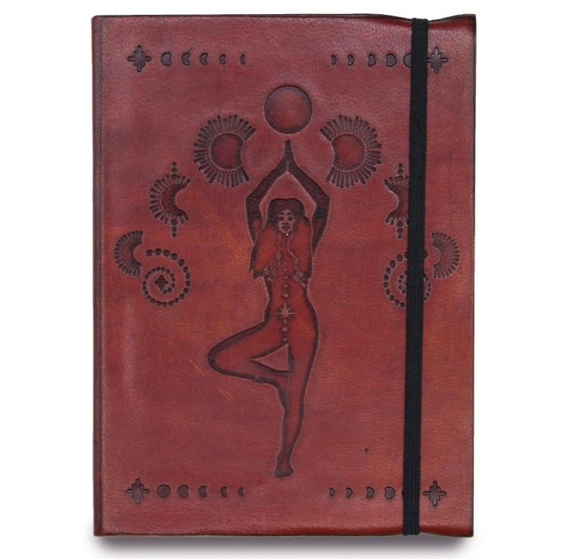 Cosmic Goddess Leather Journal