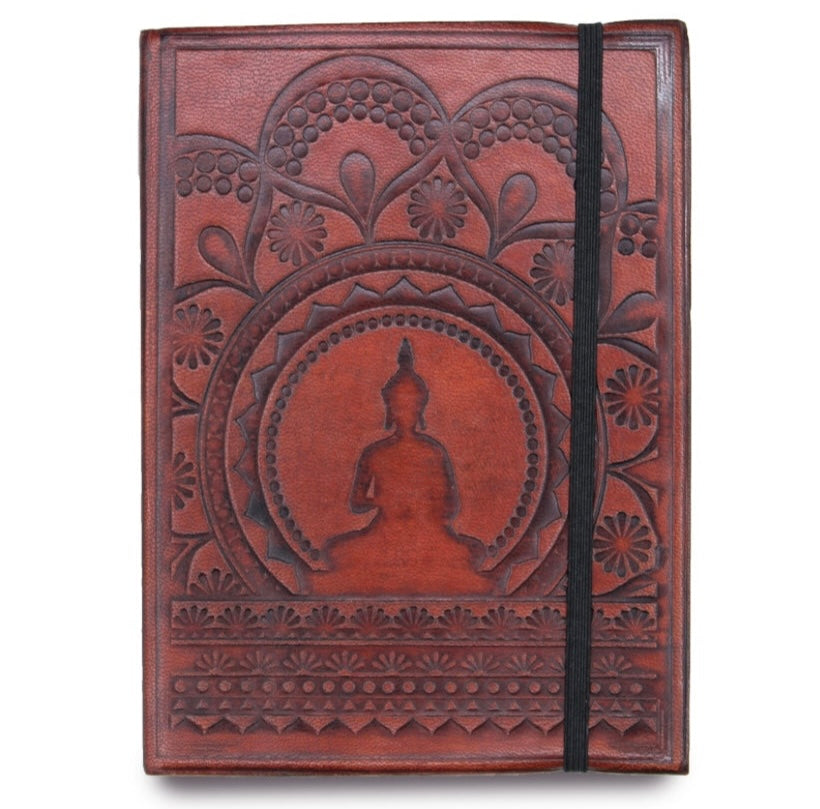 Tibetan Mandala Leather Journal