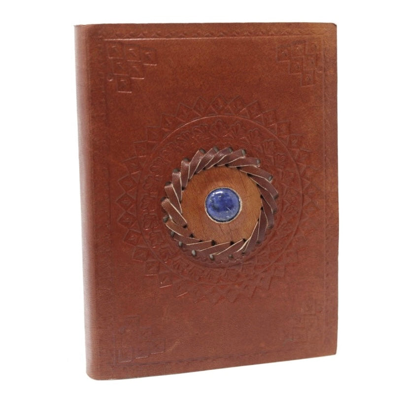 Leather Lapis Lazuli Journal