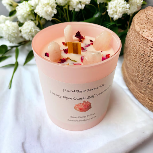 Luxury Rose Quartz Self-Love Candle